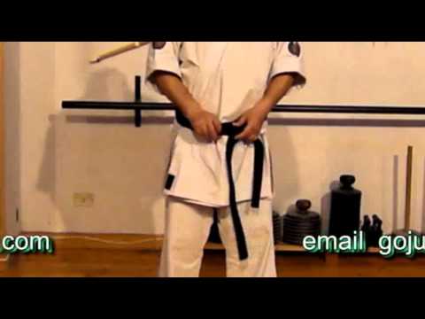 how to tie a goju ryu karate belt