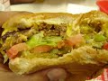 Eating Burger at 