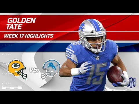 Video: Golden Tate's 7 Grabs, 104 Yards, 1 TD & 2 Pt. Toss! | Packers vs. Lions | Wk 17 Player Highlights