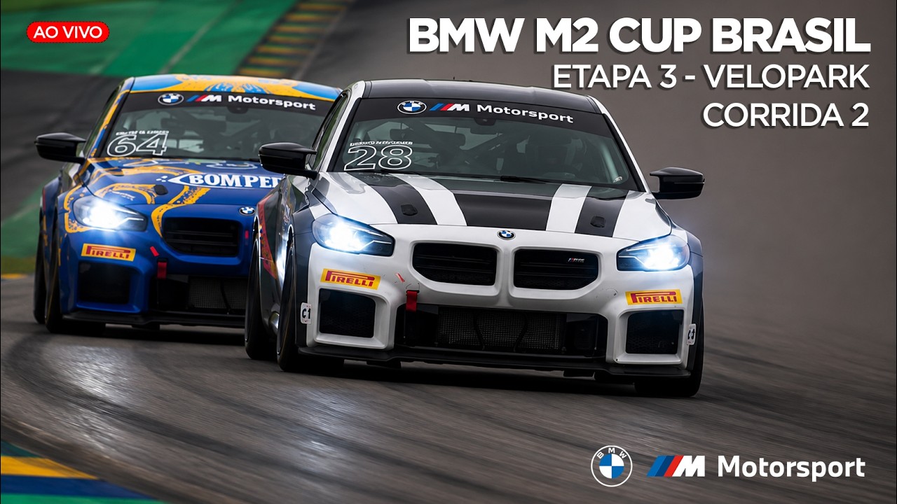 BMW M2 CUP BRASIL AO VIVO - ETAPA 3 VELOPARK - CORRIDA 2