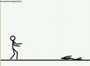 Stick Man Laser Energy Beam