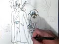 Me drawing my own character zombie hunter and monters killing expert. Manga idea I have...http://kutangelwings.deviantart.com/I use Faber-Castell markers(greyscale), prismacolor fine line markers, and sharpie pens/markers And I use many different types of colored pencils, sometimes I use Print shop to color my pictures