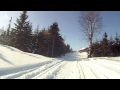 Snowmobiling in Newfoundland Portage Lake
