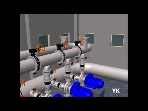 Drinking Water Treatment Plant - Pump StationTrinkwasseraufbereitungsanlage - PumpwerkStation de traitement d'eau potable - Station de pompageم...