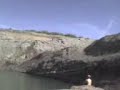 kieran jumping into quarry lake!