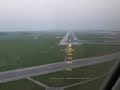 B767 landing and docking - Cockpit View