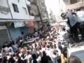 مظاهرة تشييع الشهيدين في حرستا حي السيل 18-6.flv