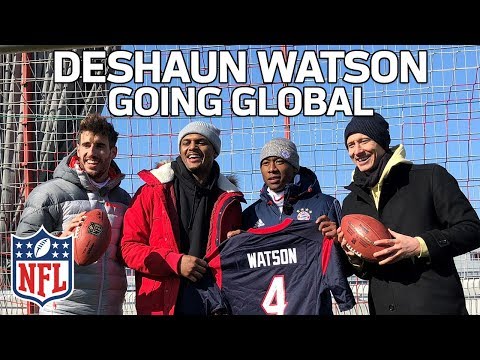 Video: Deshaun Watson Hangs with FC Bayern & Fans in Germany | Going Global to Munich ✈️