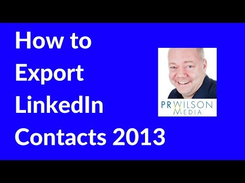 how to export linkedin contacts to excel