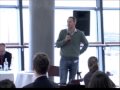 November 2008: James Alexander pitching The Green Thing