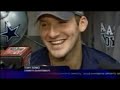 wfaa sports reporter erin hawksworth gets cowboys reaction to jerry jones commercial.