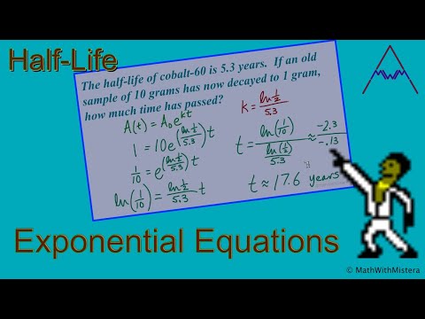 how to calculate half life