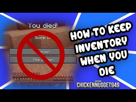 how to keep inventory in minecraft