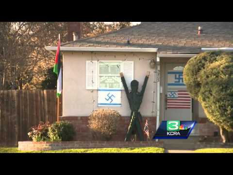 Swastika display at River Park home angers neighbors