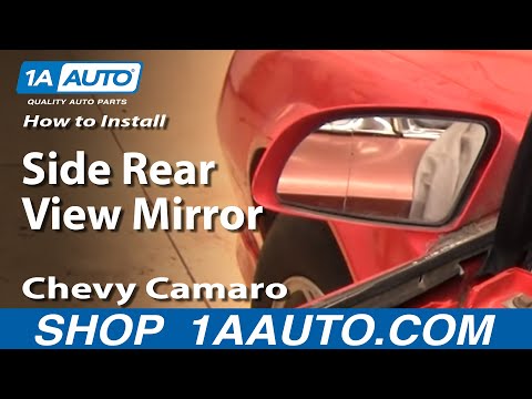 How To Install Remove Side Rear View Mirror 82-92 Chevy Camaro IROC-Z Pontiac Trans Am 1AAuto.com