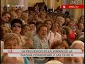 bajada del cuadro de la virgen de la paloma por los bomberos