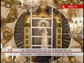 bajada del cuadro de la virgen de la paloma por los bomberos