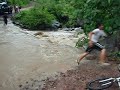 bikes crossing the cuale river