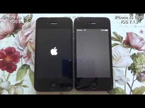 iPhone 4s 16gb - speed test between IOS 8.1 and IOS 7.1.2