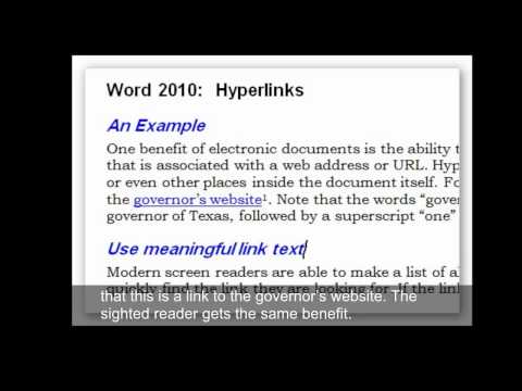 how to provide link in ms word