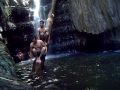 Un baño sobre el salto la paila en caripe Un baño sobre el salto la paila en caripe