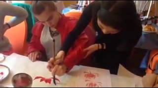 Chinese ink painting workshop with Russian Art club
