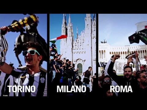 Juventus campione. La festa nelle piazze italiane - Juventus are the champions! Party in piazza!
