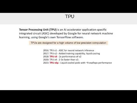 Tensor Processing Units (TPUs) - GenAI Essentials