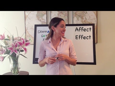 how to know when to use effect vs affect