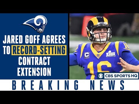Video: Jared Goff agrees to RECORD-SETTING extension with Rams | CBS Sports HQ
