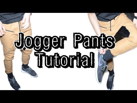 how to turn khaki pants into joggers