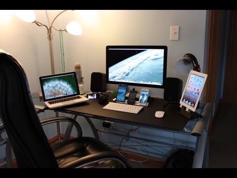 setup - Ultimate Tech Bedroom/ Desk Tour | Gaming Setup | Desk Setup 2013 | Entrainment System I am not trying to brag in this video, I am just showing you a geeks b...