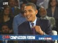COMPASSION FORUM BARACK OBAMA pt.1