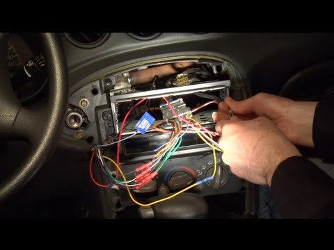 how to install a new cd player in car