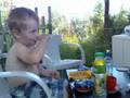 Anthony`s lunch at my aunt dacha 15aug 2008