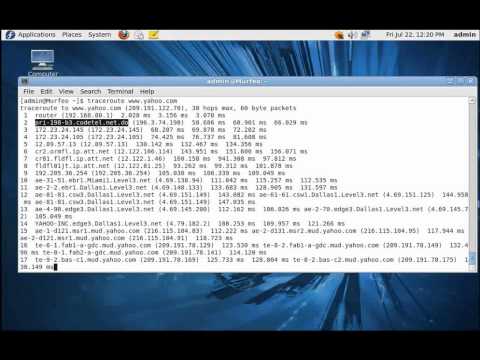 how to traceroute in linux