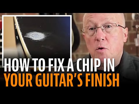 Fixing a small chip in a guitar finish