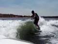 wakesurfing