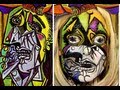 Pablo Picasso - The Weeping Woman - Face Painting Tutorial - Halloween Makeup Tutorial 2013