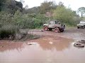 land rover 90 pickup mud bogging deep mud