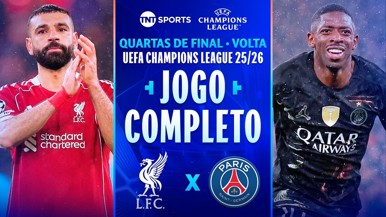 Liverpool 0X2 Paris Saint-Germain | Jogo Completo | Quartas De Final | Champions League 2025/26