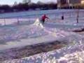 Video: Snowboarder Slams Into Fence