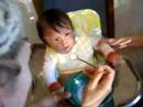Look at this amazing baby!6 months old... first feeding session of rice cereal... AMAZING!There is no turning back now...