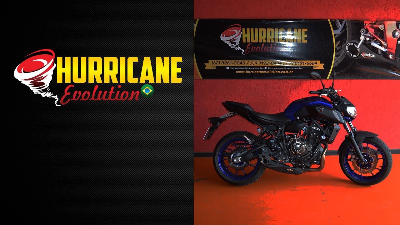 Capa do vídeo  Escapamento Hurrimade Evolution Yamaha MT 07 2014 a 2022