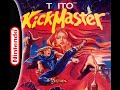 track 1 / 21 (complete soundtrack) kick master [nes-8k-usa] system: nintendo entertainment system developer: kid composer: takaha, shiochan year: 1991 tracklist: 1 - title screen 2 - password entry 3 - introduction pt 1 4 - introduction pt 2 5 - introduction pt 3 6 - level begin 7 - sector 1 - the witches' forest 8 - sector 2 - the caverns of no return 9 - sector 3 - belzed's first stronghold 10 - sector 4 - the bottomless crevasse 11 - sector 5 - aboard the ship of strife 12 - sector 6 - across the swamps 13 - sector 7 - a long way from home 14 - sector 8 - belzed's haunted tower 15 - boss theme 16 - item collect + found spirit 17 - final boss pt 1 18 - final boss pt 2 19 - ending 20 - password display + players left 21 - game over + death nsf playback sampled from hardware with the nes powerpak. download the soundtrack here- flac: tinyurl.com 224k mp3: tinyurl.com