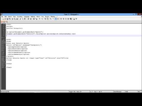 how to define drop down list in html