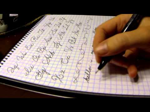 how to practice italic handwriting