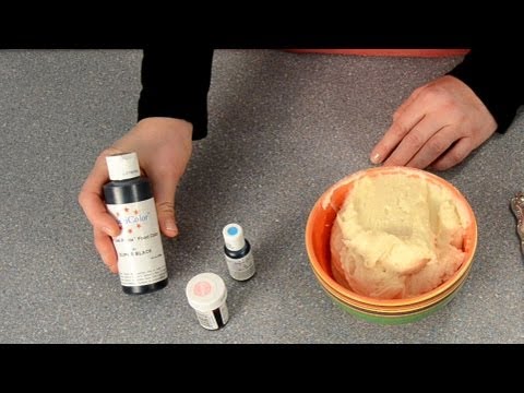 how to dye icing red