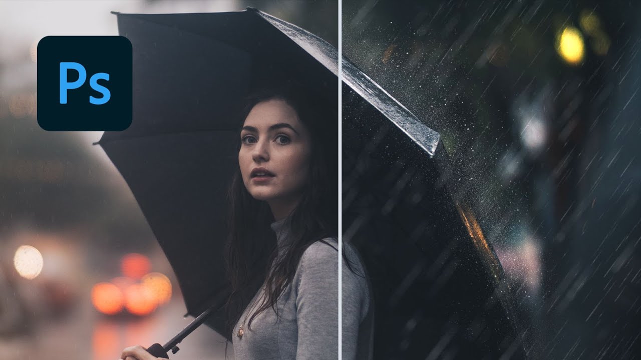 Create Realistic Rain From Scratch in Photoshop using This Method...