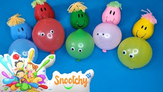 learn rainbow colors and numbers with balloons